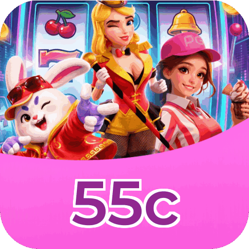 Plataforma 55c mostrando interface moderna, jogos certificados e recursos de segurança licenciados